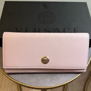 Versace Light Pink Leather Wallet